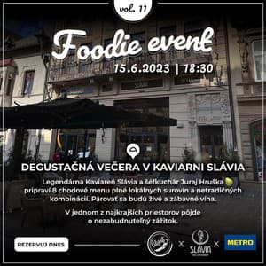 Degustačný večer v Kaviarni Slávia Košice - Foodie event vol. 11
