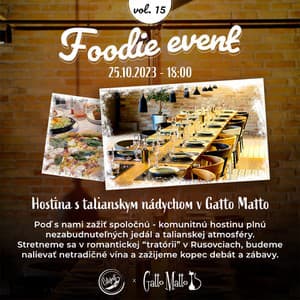 Taliansky večer v Gatto Matto - Foodie event vol. 15